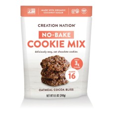 CREATION NATION: Oatmeal Cocoa Bliss No Bake Cookie Mix, 8.5 oz