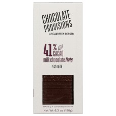SCHARFFEN BERGER: 41 Percent Milk Chocolate Flats, 6.3 oz