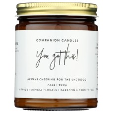 COMPANION CANDLES: You Got This Candle Jar, 7.5 oz