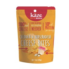 KAZE: Cheese Bites Cheddar Horseradish Snack, 1 oz