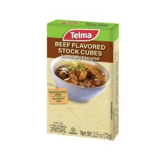 TELMA: Beef Flavored Stock Cubes, 2.5 oz