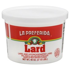 LA PREFERIDA: Lard, 2.5 lb