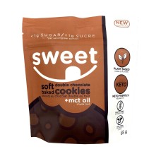 SWEET NUTRITION: Double Chocolate Soft Baked Cookies, 1 bg