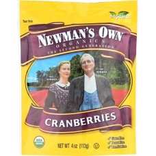 NEWMANS OWN ORGANIC: Cranberries Dried Org Zipbag, 4 oz
