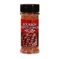 DEAN JACOBS: Bourbon Chipotle Bacon Rub Seasoning, 3.7 oz
