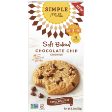 SIMPLE MILLS: Soft Baked Chocolate Chip Cookies, 6.2 oz