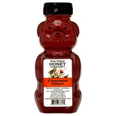 SAN DIEGO HONEY COMPANY: Cinnamon Infused Raw Wildflower Honey, 12 oz