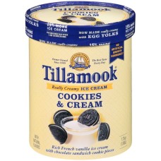 TILLAMOOK: Cookies & Cream Ice Cream, 56 oz