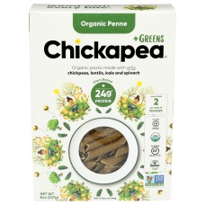 CHICKAPEA: Pasta Greens Penne, 8 oz