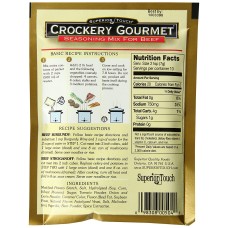 CROCKERY GOURMET: Seasoning Mix For Beef, 2.5 oz