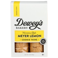 DEWEYS: Meyer Lemon Moravian Style Cookie Thins, 9 oz
