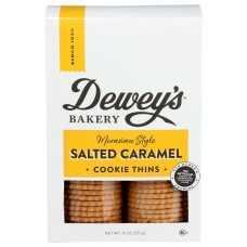 DEWEYS: Salted Caramel Moravian Cookie Thins, 9 oz