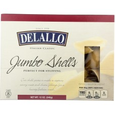 DELALLO: Pasta Jumbo Shells, 12 oz