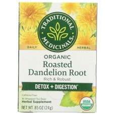 TRADITIONAL MEDICINALS: Roasted Dandelion Root Tea, 16 bg