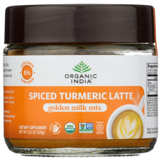 ORGANIC INDIA: Organic Spiced Turmeric Latte, 3.5 oz