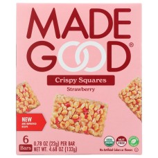 MADEGOOD: Strawberry Crispy Squares, 4.68 oz