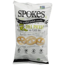 SPOKES: Air Puffed Potato Snacks Dill Pickle, 2.8 oz
