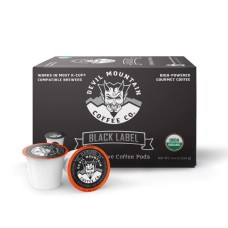 DEVIL MOUNTAIN COFFEE: Black Label K Cups Coffee, 10 ea