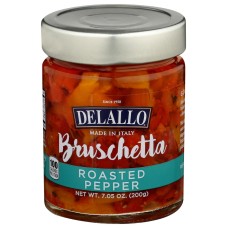 DELALLO: Roasted Red Pepper Bruschetta, 7.05 oz