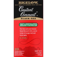 BIGELOW: Constant Comment Decaf Black Tea, 1.18 oz