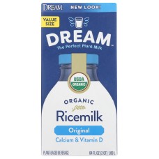 DREAM: Ricemilk Original with Calcium and Vitamin D, 64 fo