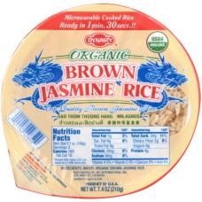 DYNASTY: Organic Brown Jasmine Rice, 7.4 oz