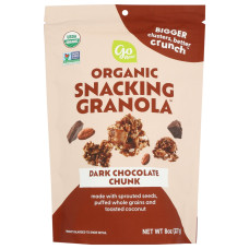 GO RAW: Dark Chocolate Chunk Organic Snacking Granola, 8 oz GO RAW: Dark Chocolate Chunk Organic Snacking Granola, 8 oz