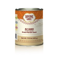 DIVINE GHEE: A2 Ghee Clarified Butter Can, 15.9 oz