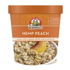 DR MCDOUGALLS: Hemp Peach Oatmeal Cereal, 3 oz