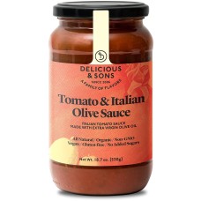 DELICIOUS AND SONS: Tomato Italian Olive Oil Sauce, 18.7 oz