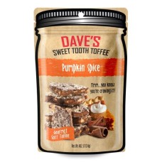 DAVES SWEET TOOTH: Pumpkin Spice Toffee, 4 oz