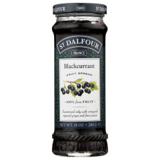 ST DALFOUR: Blackcurrant Fruit Spread, 10 oz