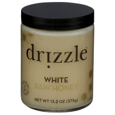 DRIZZLE: White Raw Honey, 13.2 oz