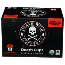 DEATH WISH COFFEE: Dark Roast Death Cups, 10 cp