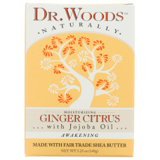 DR WOODS: Ginger Citrus Soap Bar, 5.25 oz