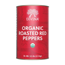 DIVINA: Organic Roasted Red Pepper, 5.5 lb