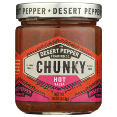 DESERT PEPPER: Chunky Hot Salsa, 16 oz DESERT PEPPER: Chunky Hot Salsa, 16 oz