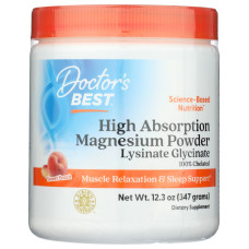 DOCTORS BEST: High Absorption Magnesium Powder Sweet Peach, 12.3 oz