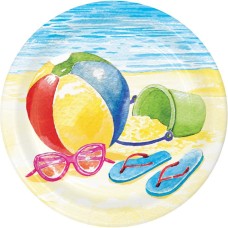 CREATIVE CONVERTING: Beach Day Luncheon Plate, 8 ea
