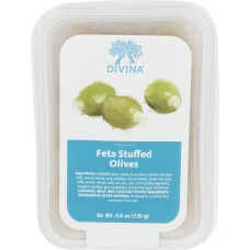 DIVINA: Feta Stuffed Olives, 4.6 oz