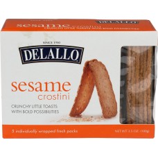 DELALLO: Sesame Crostini Toast, 3.5 oz
