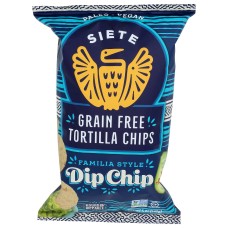 SIETE: Dip Chip Grain Free Tortilla Chips, 5 oz