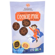 RAISED GLUTEN FREE: Double Chocolate Cookie Mix, 11 oz