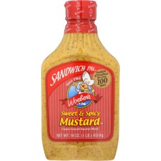WOEBER: Mustard Sndwch Pal Swt Spicy, 16 oz