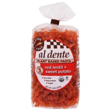 AL DENTE: Red Lentil Sweet Potato Pasta, 8 oz