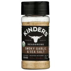 KINDERS: Smoky Garlic and Sea Salt Seasoning, 4 oz