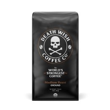 DEATH WISH COFFEE: Medium Roast Coffee Ground, 16 oz
