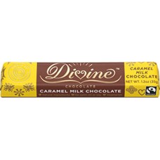 DIVINE CHOCOLATE: Caramel Milk Chocolate Snack Bar, 1.2 oz
