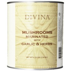 DIVINA: Mushrooms Marinated with Garlic & Herbs, 6.25 lb