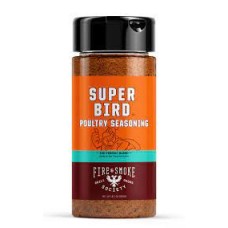 FIRE AND SMOKE: Rub Spice Super Bird, 10 oz